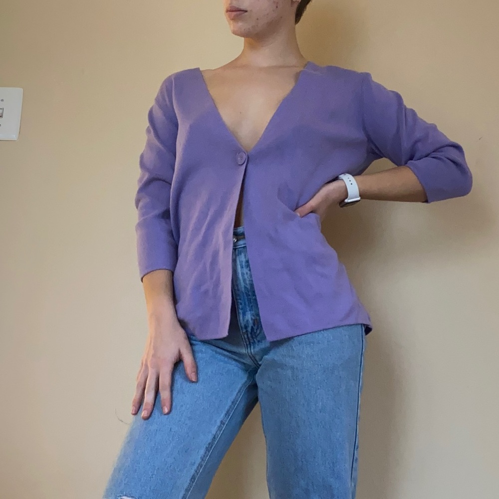 Vintage purple cardigan